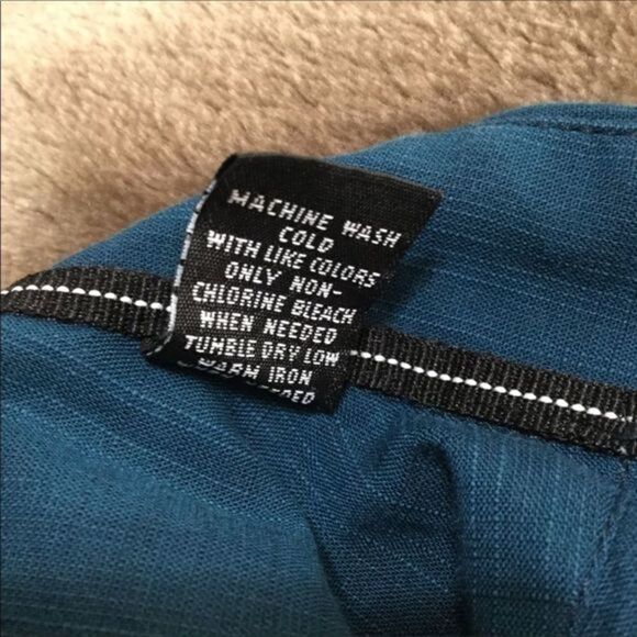 ALFANI Marine Blue Long Sleeve Button Front Shirt Reg Fit Med NWOT - Picture 6 of 6